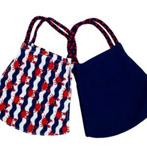 POMCHIES Face Masks - 2 PACK - CRABS/Navy